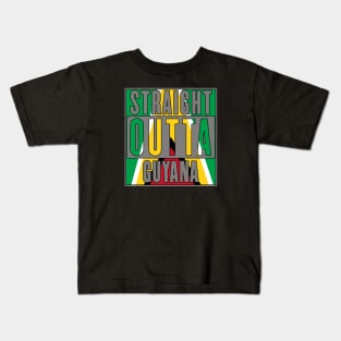 Straight Outta Guyana Kids T-Shirt